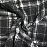 Jacquard matelassé Adèle carreaux gris foncé