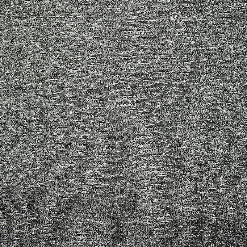 Maille de polyester chinée et mouchetée noir