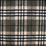 Flanelle matelassée à carreaux Carolina gris vert