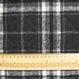 Jacquard matelassé Adèle carreaux gris foncé