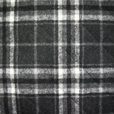 Jacquard matelassé Adèle carreaux gris foncé