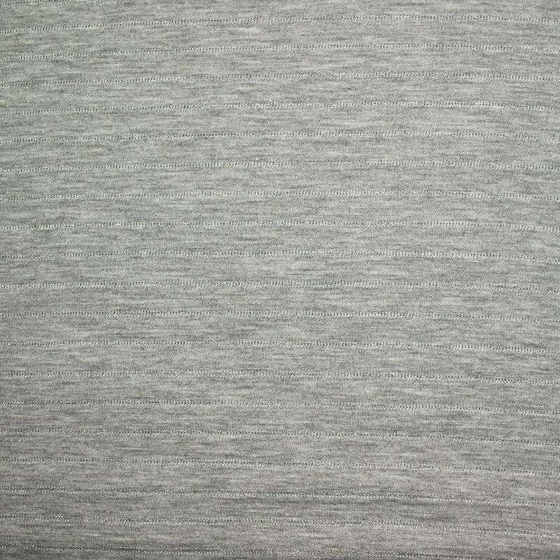 Maille fantaisie Jade gris chiné lurex argent