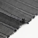 Sergé de viscose esprit chevron noir fond gris anthracite