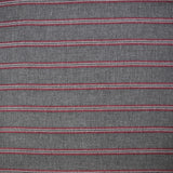 Sergé de viscose esprit chevron rouge fond gris anthracite