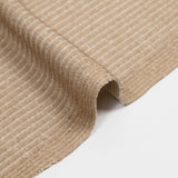 Gold ribbed polyviscose knit with ecru background