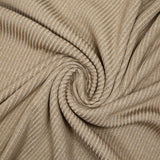 Gold ribbed polyviscose knit with ecru background