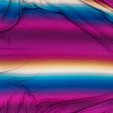 Crêpe imprimé tie and dye fond violet