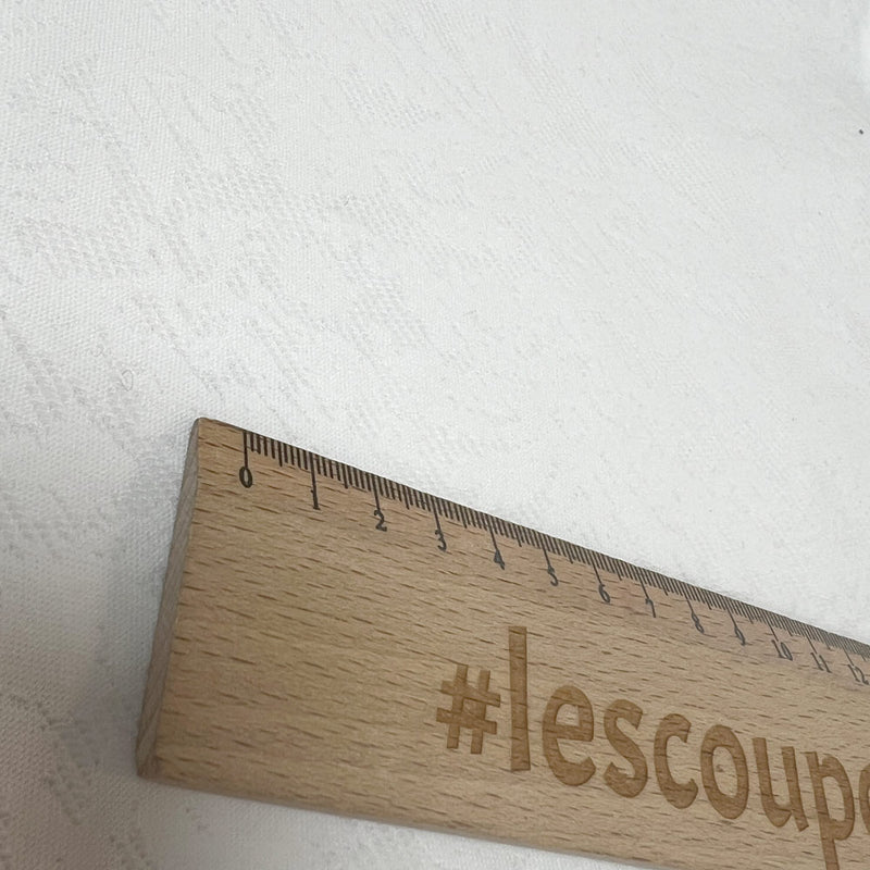Jersey de polyester dévoré blanc