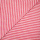 Jacquard laine et viscose pied de poule blanc et rose