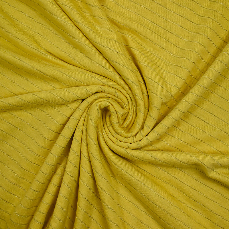 Maille fantaisie Jade jaune citron lurex argent