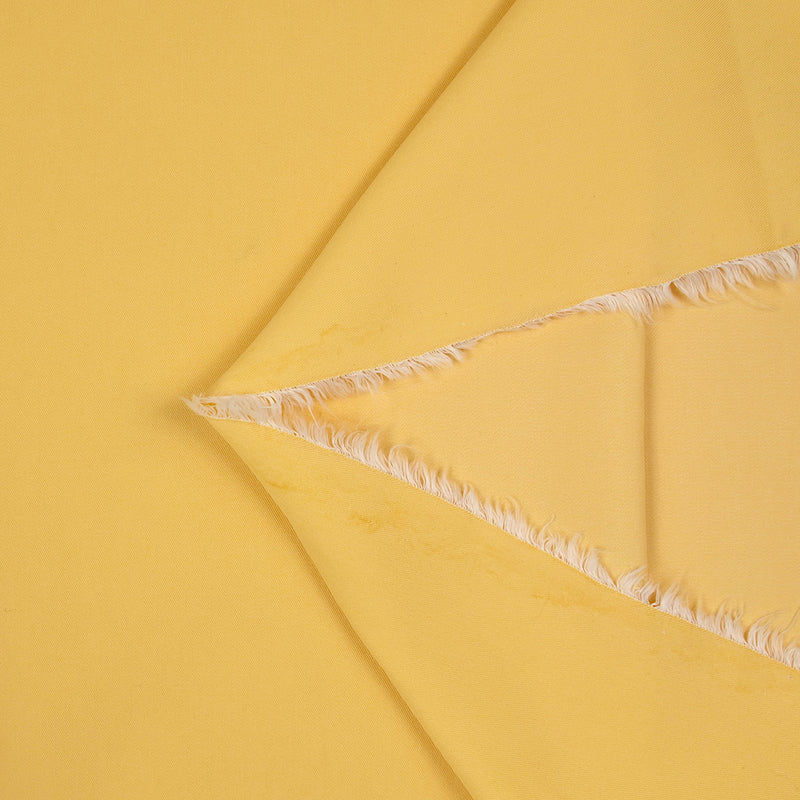 Sergé polyviscose jaune beurre