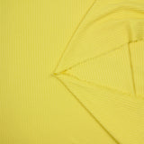 Maille côtelée viscose Barbara jaune citron