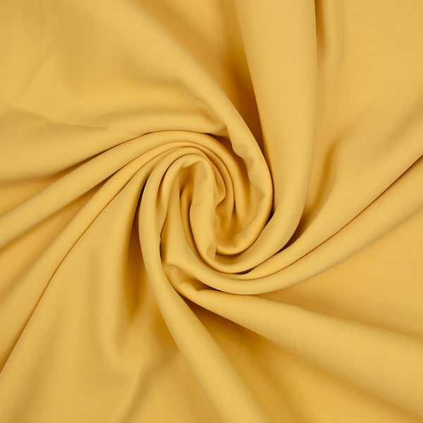 Sergé polyviscose jaune beurre