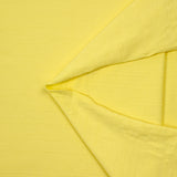 Jersey de coton fin rayé jaune beurre