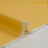 Sergé polyviscose jaune beurre