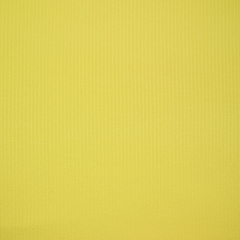 Maille côtelée viscose Barbara jaune citron
