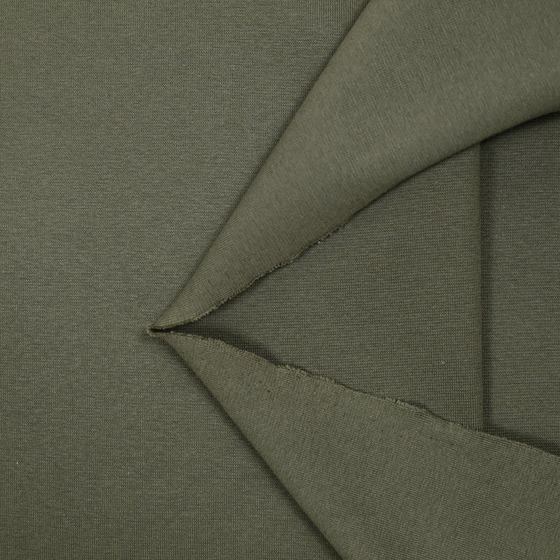 Jersey de coton vert olive
