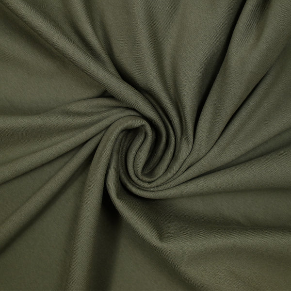 Jersey de coton vert olive