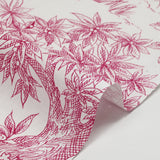 Lienzo rosa de algodón estampado