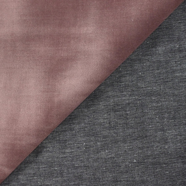 Jean's velours ras de coton vieux rose