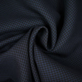 Laine vierge 100% pied de poule bleu et noir