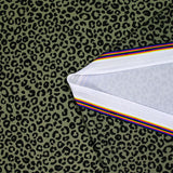 Tissu Maillot de bain recyclé UPF50 imprimé numérique panthère vert kaki