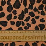 Gabardine 100% coton imprimée léopard