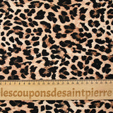 Viscose imprimée pelage léopard