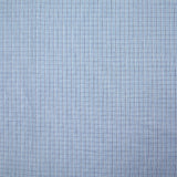 Cotton woven shirt dyed blue stripes white background