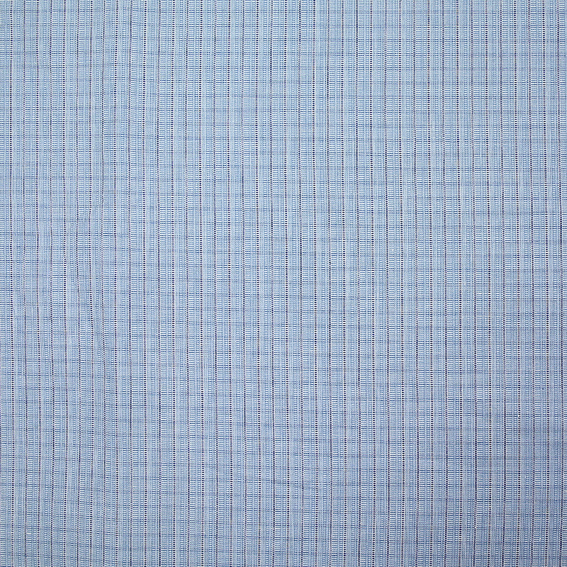Cotton woven shirt dyed blue stripes white background