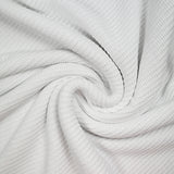 Maille tricot polycoton blanche