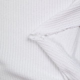 Maille tricot polycoton blanche