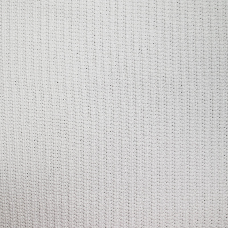Maille tricot polycoton blanche