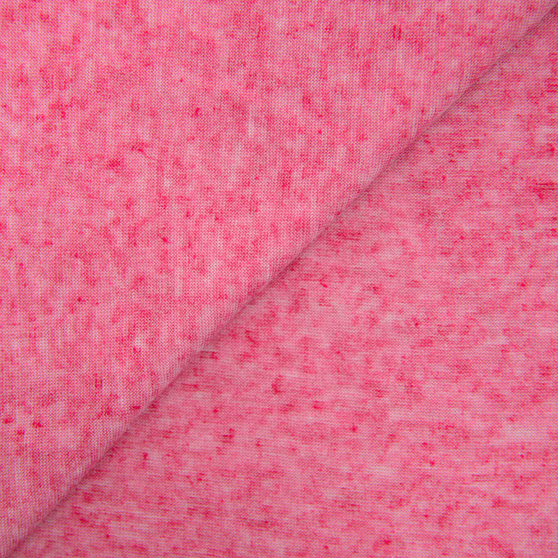 Maille fine polyester mouchetée fuchsia