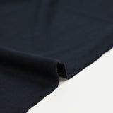 Jersey de coton fin flammé bleu foncé