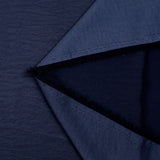Navy blue satin fluid polyester