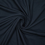 Jersey de coton fin flammé bleu foncé