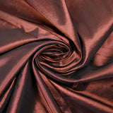 Polyester brillant Béatrice marron cuivre