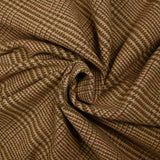 Laine mélangée Prince-de-galles kaki fond beige