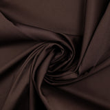 Satin de coton élasthanne chocolat