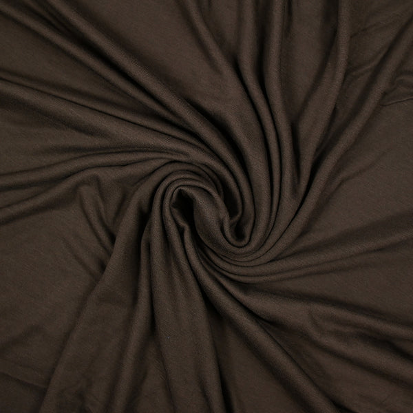 Jersey de viscose marron brun