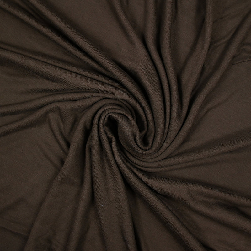 Jersey de viscose marron brun
