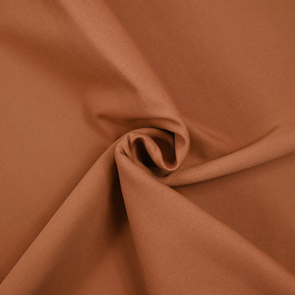Sergé polycoton orange brûlé