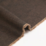 Coton tissé teint bleu marron