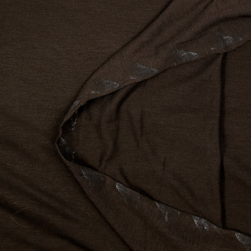 Jersey de viscose marron brun