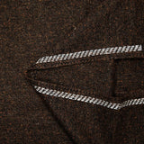 Laine mélangée chinée marron