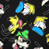 Viscose imprimée Mickey et compagnie fond noir