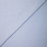 Coton tissé teint imprimé soleil noir fond bleu