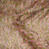 Polaire doudou fantaisie grise rose et verte