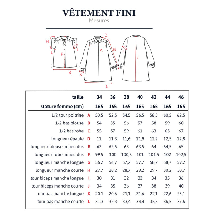 Patron de Couture Femme ALEX MUM Blouse
